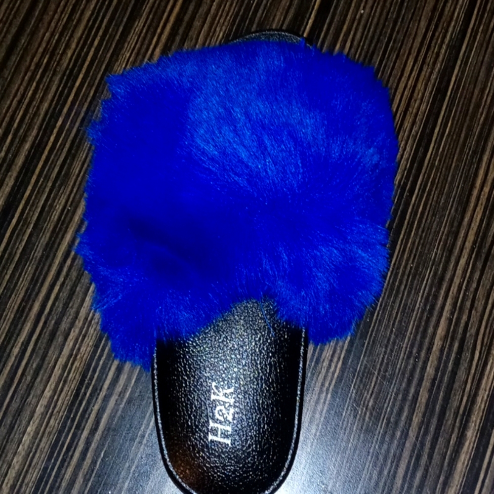 Navy blue sandals